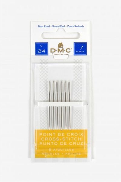 Dmc Etamin Cross Stitch Embroidery Needle No 24 / Standard