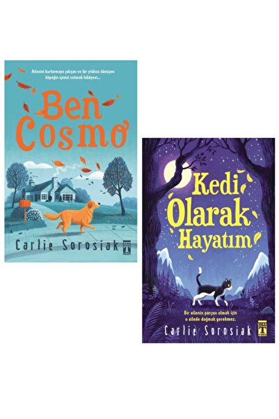 Genç Timaş Ben Cosmo + Kedi Olarak Hayatım 2 Kitap Set - Carlie Sorosiak