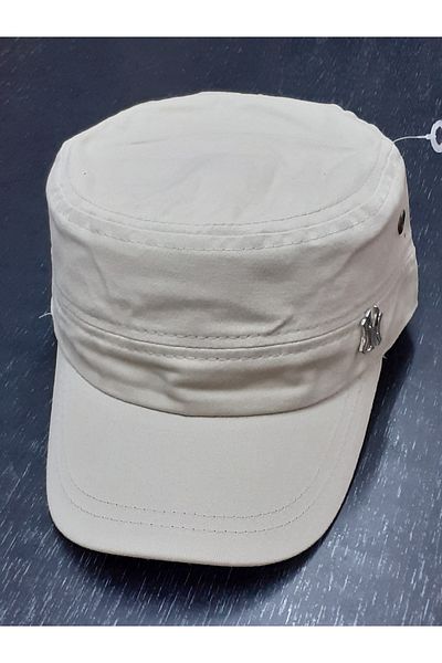 Kardelen Butik Denizli Military Style Ny Back Adjustable Hat ( Unisex ) Cream