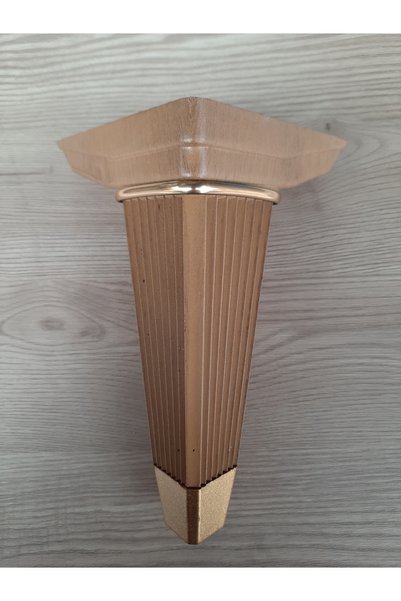 ALTUNTAŞ 20cm Yıldız Ayak Plastik Vanezya Altın Desenli (4 ADET)