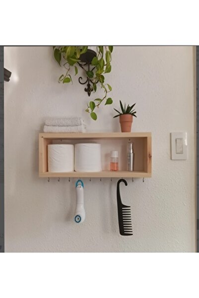 Efe Klozet Arkası Dekor Klozet Üstü Düzenleyici Raf Tuvalet Rafları Klozet Üs...