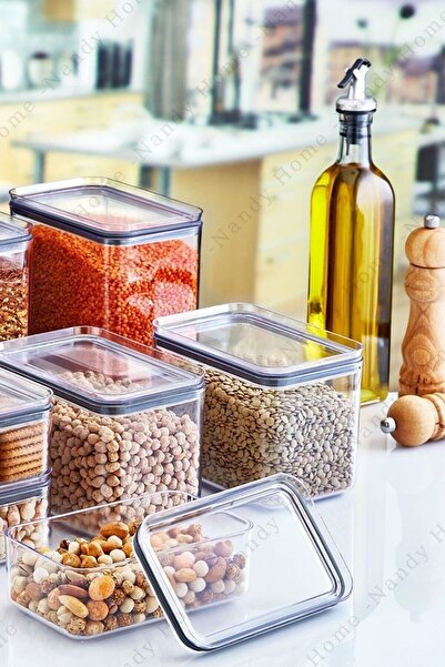 Nandy Home Set of 18 - Rectangular Sealed, Leak-Proof Lid Storage and Food Container Transparent