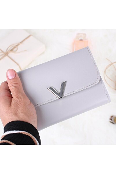 Bagacar М'яка сіра квадратна гаманець зі штучної шкіри