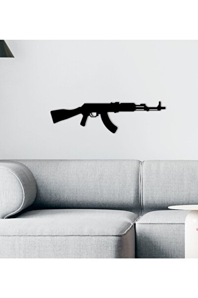 Bk Gift Gift Silah Tasarımlı Ahşap Duvar Süsü-51