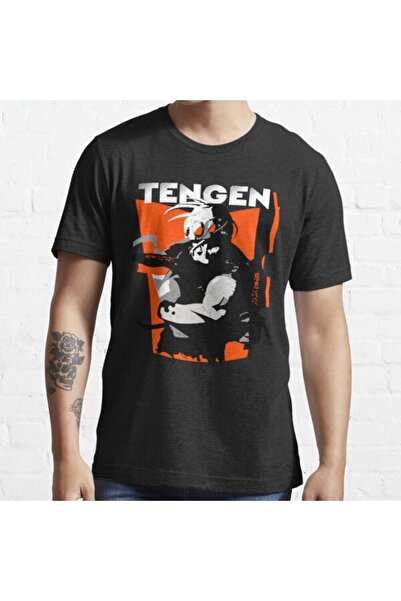 GALASHOP Tengen Uzui Demon Slayer Siyah Tişört