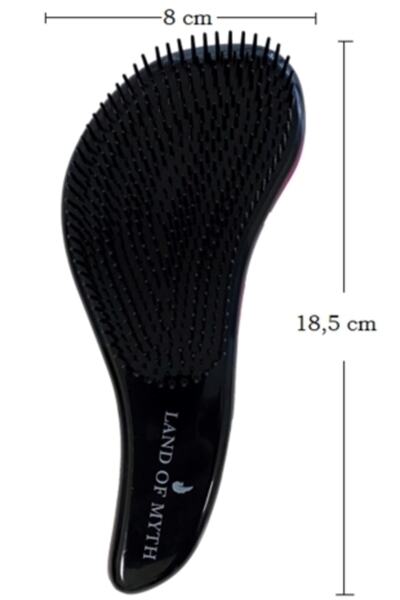 LAND OF MYTH Lom11012 Detangling Hair Comb, Hair Knot Remover for Adults & Children (PINK)
