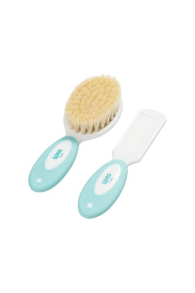 Wee Baby Blue Brush & Comb Set - Natural Clay (Code:999)