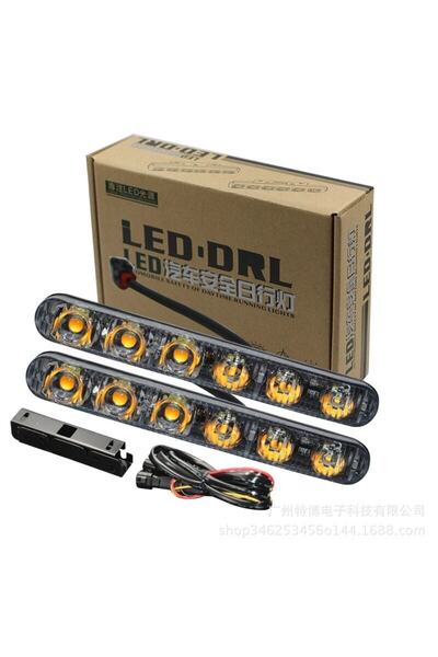 Azertaş oto aksesuar Tiger Marketing Araba Otomobil 12v Gündüz Ledi Farı Şeri...