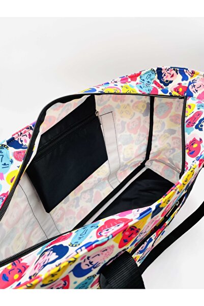 Differ Studio Αδιάβροχη μαύρη εσωτερική τσάντα με μοτίβο ανθρώπου-ανθρώπου Τσάντα παραλίας/μπράτσο/ώμου/γυμναστικής