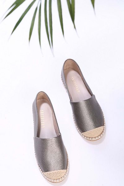Shoeberry Platinum Skin Espadrille für Damen
