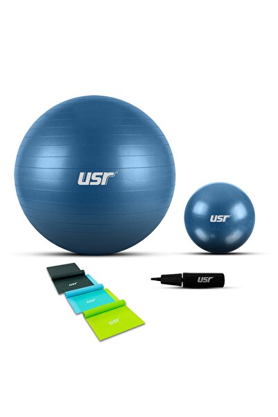 USR 25651bl 25+65 Cm Pilates Topu + Pompası + 3 Lastik