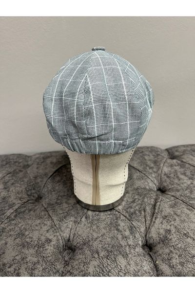Makro Optik New Model 8 Piece Summer Linen Cap (Peaky Blinders Hat)