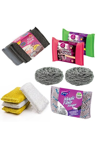 MyClean Σετ Καθαρισμού Πιάτων Power Master Inox Magic Fiber Shine με Συρμάτιν...