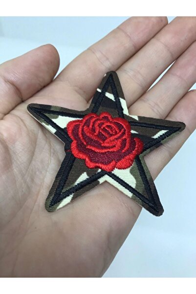 oldskoolbutik Κέντημα με τριαντάφυλλο παραλλαγής