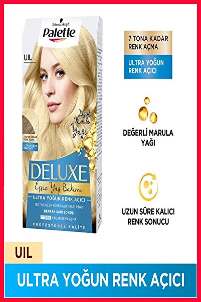 PALETTE DELUXE Yoğun Renk Açıcı Eşsiz Yağ Bakımı Ve Parlak Göz Alıcı Saçlar I...
