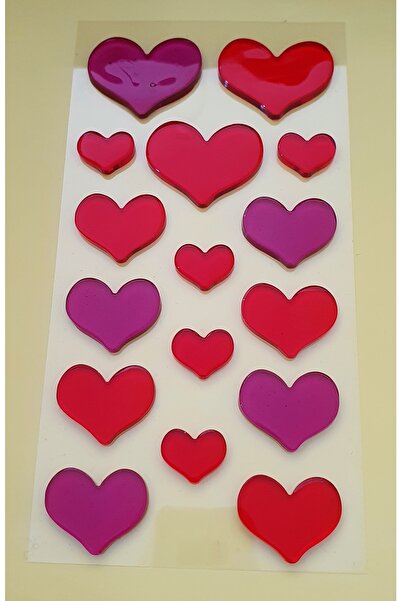 RMC Design Autocolant cu gel de girafă 3D cu inimă