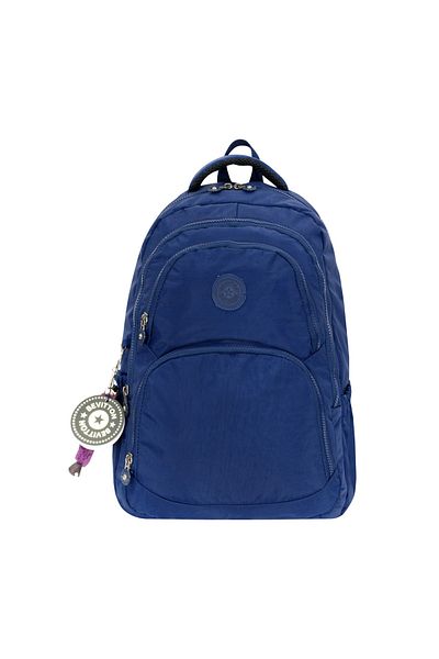 By Hakan Bevitton 2100 Crinkle Fabric Backpack Navy Blue