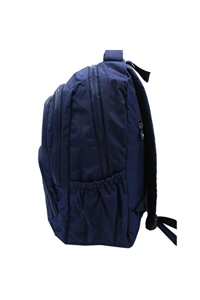 By Hakan Bevitton 2100 Crinkle Fabric Backpack Navy Blue