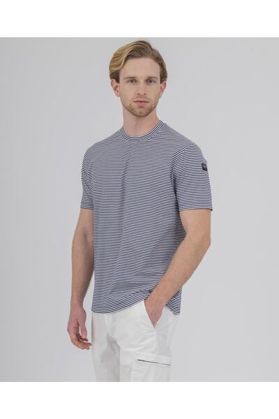 PAUL&SHARK Ανδρικό πλεκτό μπλουζάκι C.w. Βαμβάκι