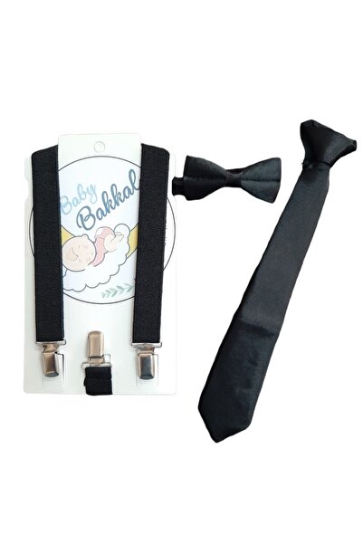 Baby Bakkal Askı Papyon Kravat Seti