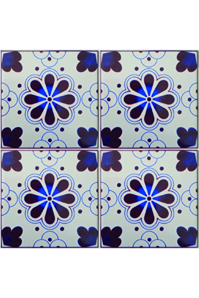 KÜTAHYA ÇİNİ SANAYİ 10x10 cm Çini Desenli Çini Seramik Karo