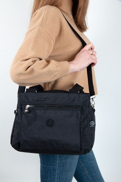 MEGA Klinkır Fabric Women's Shoulder Strap Bag Black 267