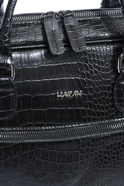 By Hakan Byhakan Hs-01 Unisex Briefcase\laptop Bag 15.6" Crocodile-black