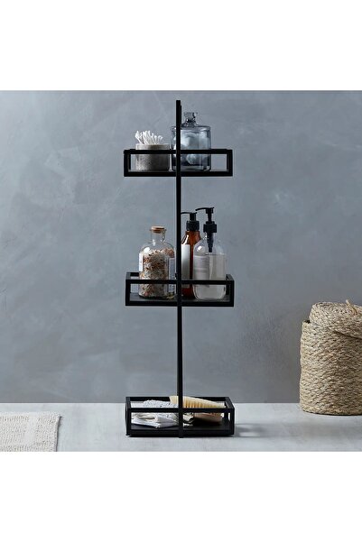MERZANA رف حمام معدني، منظم حمام 3 أرفف