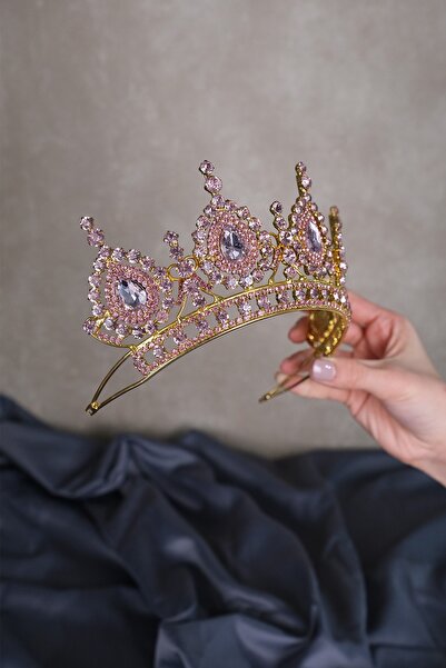 Bontex Ειδική κορώνα νυφικής χέννας Ahu Damla με κρυστάλλινες πέτρες για τις ...