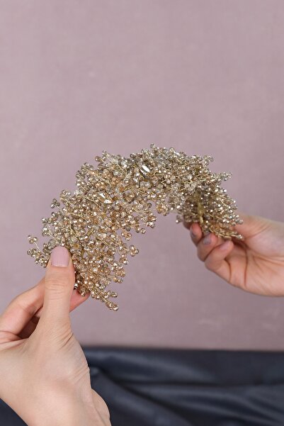 Bontex Cel mai frumos accesoriu de păr pentru mireasă Barbara Crystal cu mărg...