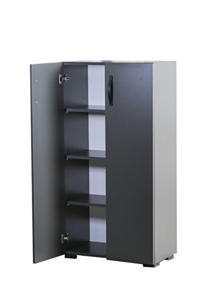 IRMAK MOBİLYA Irmak 2 Kapılı Çok Amaçlı Dolap Ayakkabılık Erzak Mutfak Dolabı 2 Kapaklı 4 Gözlü Mutfak Dolabı