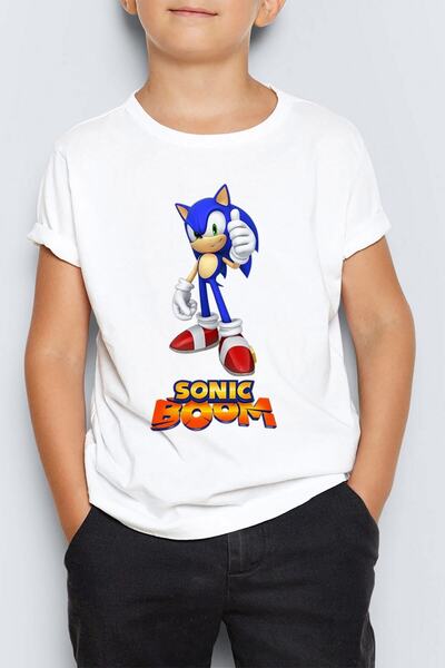 Morinna İm Sonic Boom Kirpi Sonic Çocuk Tişört T-shirt Mr-05