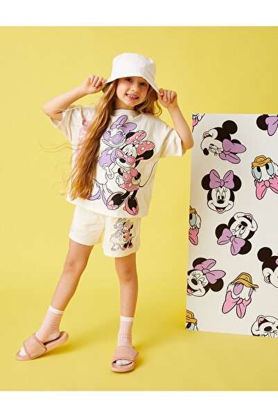 Koton Licencované šortky s potiskem Minnie Mouse And Daisy Duck