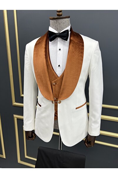 SARDINELLI Özel Tasarım Kadife Detaylı Smokin