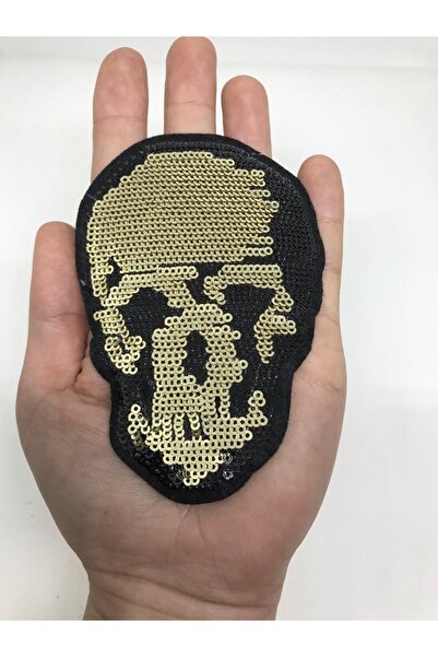 oldskoolbutik Κεφαλή καρχαρία με παγιέτες