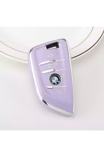 AYZ GARAGE BMW(new Case) TPU Material Lilac Key Case