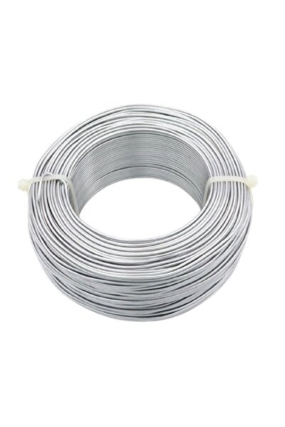 Hdg Alüminyum Çiçek Teli, Gümüş Renk Kalınlık : 4.00 Mm - 10 Metre
