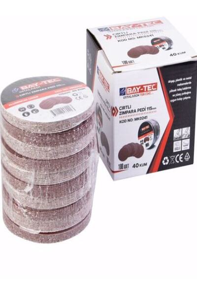 Baytec Zımpara Pedi Cırtlı 115mm 40 Kum Mk0241 6941 10 Adet