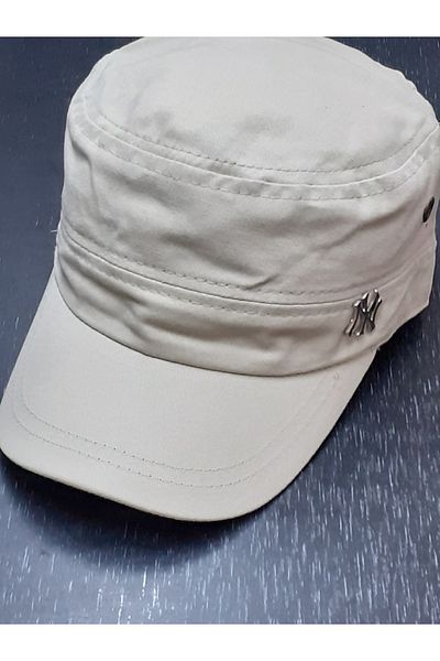 Kardelen Butik Denizli Military Style Ny Back Adjustable Hat ( Unisex ) Cream