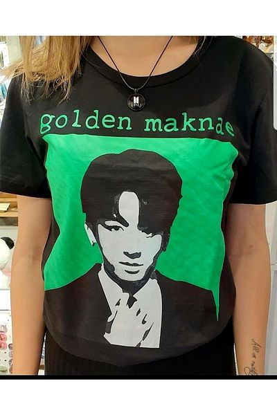 Kpop Dünyasi Bts Jungkook "Golden Makne" T-shirt
