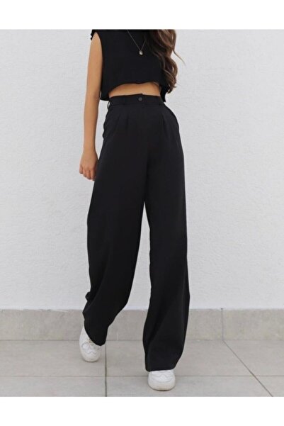 AL&SU BUTİK Παντελόνι από ύφασμα Palazzo