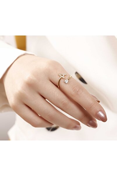 ATS ALYANS Ayarlanabilir Gümüş Harfli Yüzük