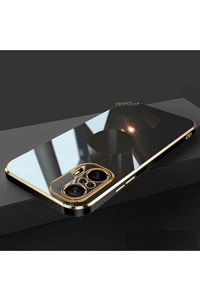 m.tk moveteck حافظة متوافقة مع هاتف Xiaomi Redmi Note 10 Pro، حماية للكاميرا، حافة ذهبية لامعة، سيليكون ناعم اللون