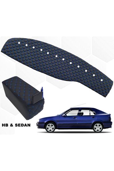 Point Renault 19 Europa Göğüs Halısı + Kolçak Capitone Mavi Suni Deri