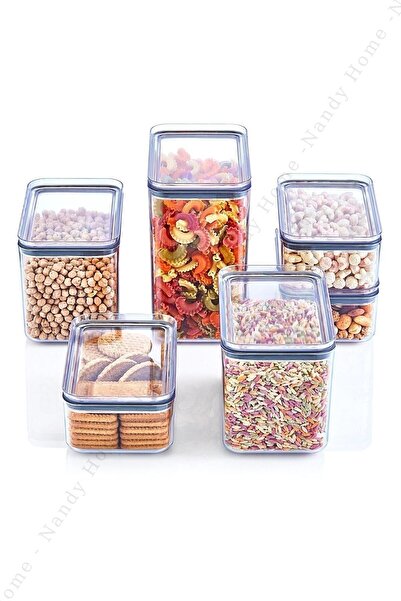 Nandy Home Set of 18 - Rectangular Sealed, Leak-Proof Lid Storage and Food Container Transparent