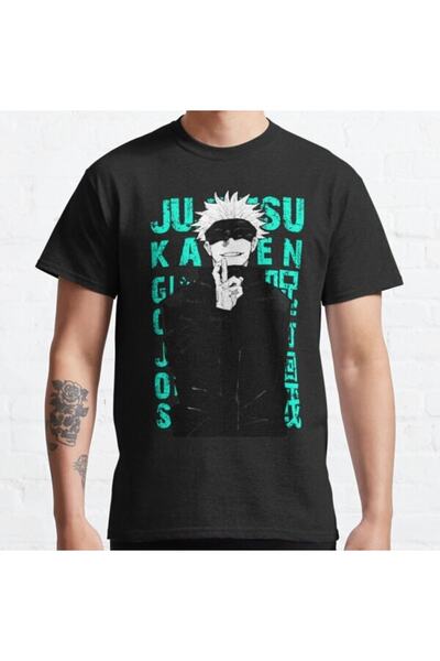 GALASHOP Gojo Satoru-jujutsu Kaisen Anime Clasic Tişört