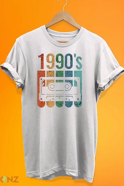 remonz 1990's Printed 100% Cotton Oversize T-shirt Plus Size T-Shirt