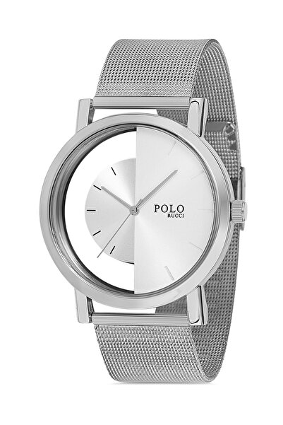 POLO Rucci Şeffaf Kadran Hasır Kordonlu Erkek Kol Saati