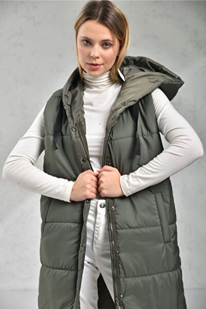 VOLT CLOTHİNG Puffer vesta s kapucí