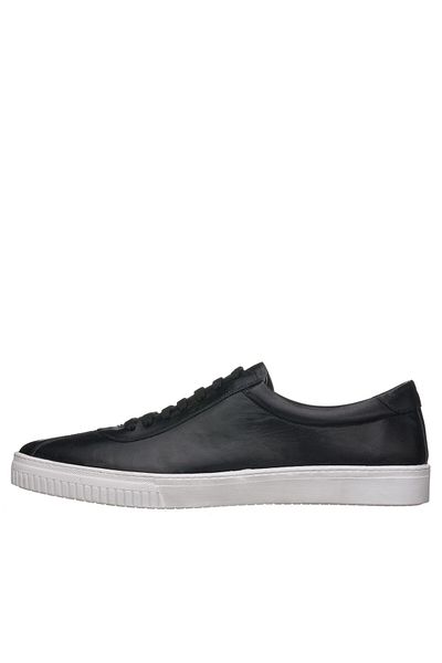 İriadam Kaan-05 Black Calf Leather Large Size Comfortable Wide Fit Stylish New Season Leather Sports Shoes